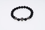 Stone Bracelet With Double Dorje Ball : (Onyx)-ZOCALO.JAPAN