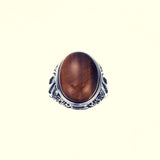 Dorje Stone Ring (Tiger Eye)-ZOCALO.JAPAN