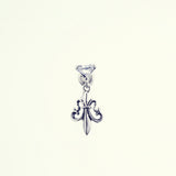Hung Lily Stud : (White CZ)-ZOCALO.JAPAN