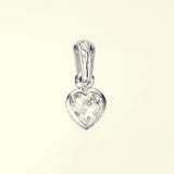 Jeweled Ivy Heart Pendant : L (White CZ)-ZOCALO.JAPAN