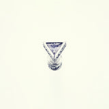 Jeweled Ivy Triangle Stud : White CZ-ZOCALO.JAPAN