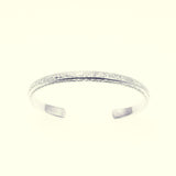 Narrow Ivy Bangle (S) (White Finish)-ZOCALO.JAPAN