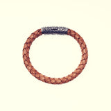 Braided Leather Bracelet : Brown-ZOCALO.JAPAN