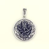 Crown Double Dorje Coin with Dragon-ZOCALO.JAPAN