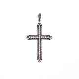 Marcasite Cross Pendant : S (White CZ)-ZOCALO.JAPAN