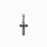 Trench Cross Charm : (Black CZ)-ZOCALO.JAPAN