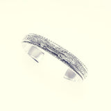 Wide Ivy Bangle (White Finish)-ZOCALO.JAPAN