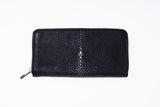 Galuchat Wallet : (Zip)-ZOCALO.JAPAN