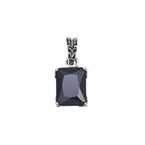 Edged Lily Charm : (Black CZ)-ZOCALO.JAPAN