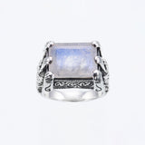Islamic Ring : L (Rainbow Moonstone)-ZOCALO.JAPAN