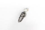 Ouroboros Dragon Stud : (White CZ)-ZOCALO.JAPAN