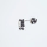 Islamic Ear Stud : (Rainbow Moonstone)-ZOCALO.JAPAN