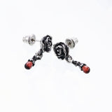 Jeweled Rose Stud : (Garnet)-ZOCALO.JAPAN