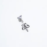 Hung Lily Stud : (White CZ)-ZOCALO.JAPAN