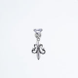 Hung Lily Stud : (White CZ)-ZOCALO.JAPAN