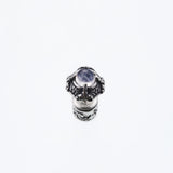 Islamic Round Stud : (Rainbow Moonstone)-ZOCALO.JAPAN