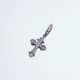 Lily Cross Hook Stud : (White CZ)-ZOCALO.JAPAN